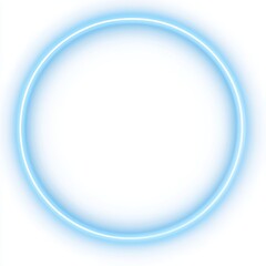 Light Blue Circle Frame