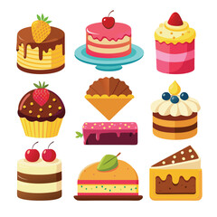 Delicious Cakes and Pastries A Collection of Sweet Treats