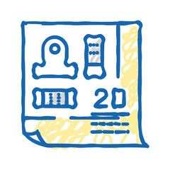 2d drafting architectural drafter icon doodle illustration