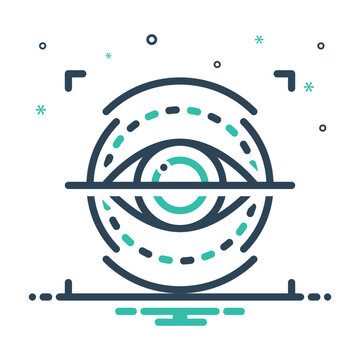 recommend clip art: Mix icon for iris recognition