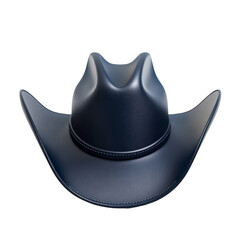Classic cowboy hat with an air of modern sophistication and clean studio aesthetic
