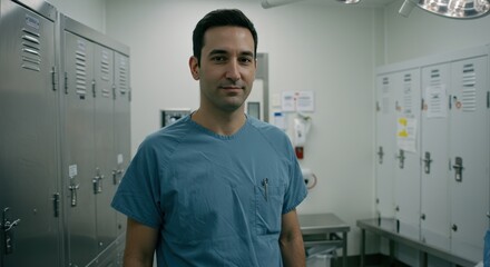Medical professional portrait in hospital setting
