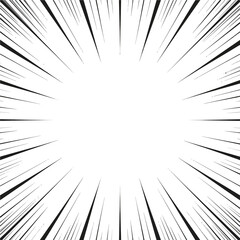 Obraz premium Speed lines background in black and white creates dynamic action effect for comics and graphic designs depicting movement and energy