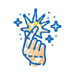 enthusiasm spark succes challenge icon doodle illustration
