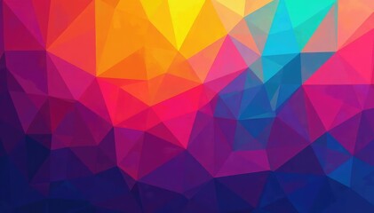 Obraz premium Abstract colorful geometric shapes, perfect for poster backgrounds Vibrant, modern design , gradient background, vibrant poster, wallpaper