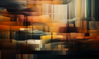 Fototapeta premium Abstract Colorful Waves in Smooth Blurred Motion Texture Design