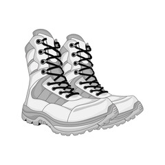 Safety Boots Vector Image And Illustration