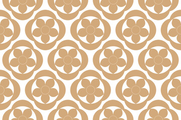 vector seamless pattern with flowers