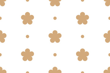 seamless pattern with simple flower