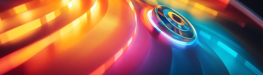 A colorful reward wheel spinning to engage users, perfect for fun promotions or interactive events that enhance user experience.