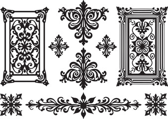Obraz premium Islamic & Mughal Inspired Laser Cut Floral Panels