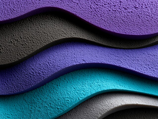 Abstract Wavy Texture in Shades of Purple, Black, Gray, and Blue for Creative Backgrounds and Designs