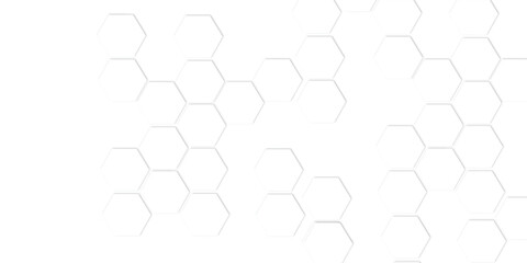 Abstract white  hexagon  geometric and Polygonal Honeycomb Elements, Luxury Pattern and Technology-Inspired Design for a Sleek Background