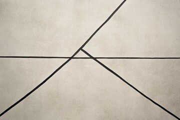 Light gray tiled surface with intersecting dark lines creating geometric patterns