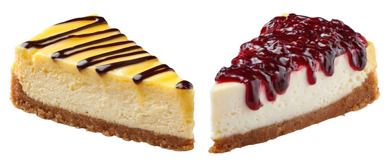 Mini Fruit Topping Cheesecake Toppings on Transparent Background