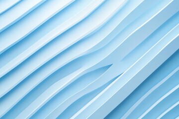 Obraz premium Light blue diagonal lines intersecting across a white backdrop, forming a geometric and futuristic pattern for tech themes, Generative AI