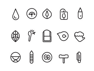 Clean and Simple Flexible Display Line Art for Digital Products