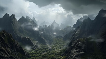 Mountain landscape background
