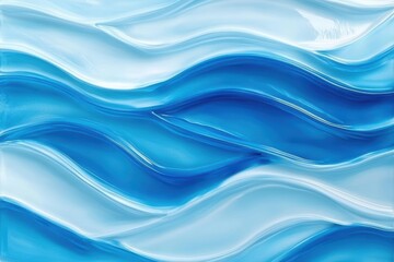 Abstract blue waves flowing in a seamless pattern artistic rendering close up shot for backgrounds and design elements with a modern feel