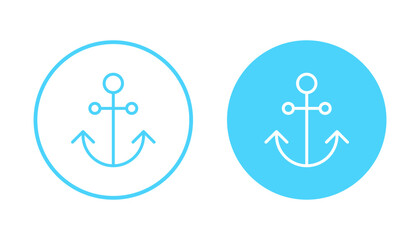 Anchor icon vector. Anchor sign and symbol. Anchor marine icon.