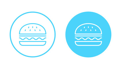 Burger icon vector. burger sign and symbol. hamburger