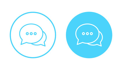 Naklejka premium Chat icon vector. speech bubble sign and symbol. comment icon. message