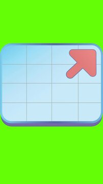 Abstract green vector arrow design element for business communication