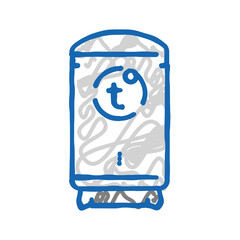 thermal storage energy icon doodle illustration