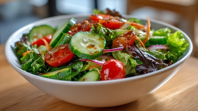 彩り豊かなフレッシュサラダ　Colorful Fresh Garden Salad