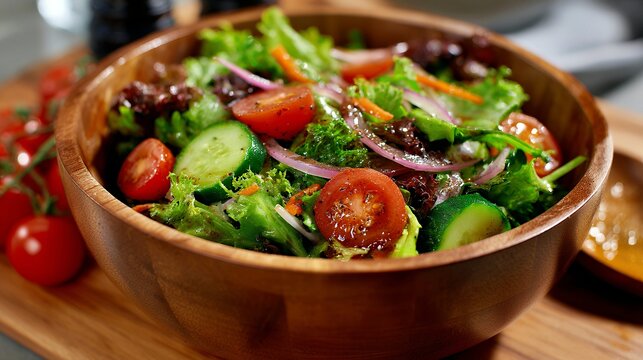 彩り豊かなフレッシュサラダ　Colorful Fresh Garden Salad