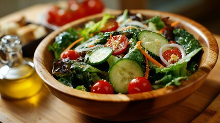 彩り豊かなフレッシュサラダ　Colorful Fresh Garden Salad