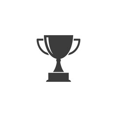 trophy cup black silhouette icon