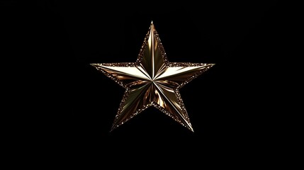 Fototapeta premium Gold Star Sparkling Background on Black Background. Luxurious and Radiant Design.