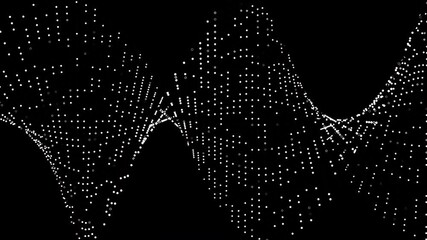 Elegant white data visualization with flowing wave patterns represents complex analytics in a visually striking format, ideal for financial presentations or scientific research. - Powered by Adobe