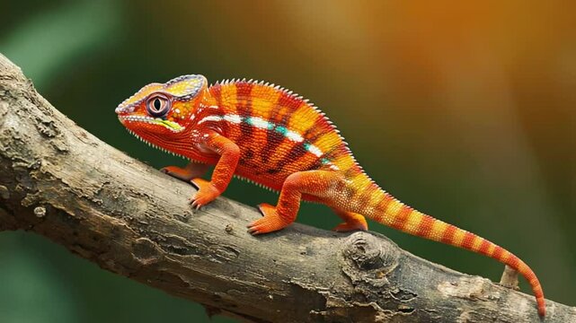 chameleon on a branch