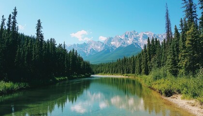 Mountain river scenery