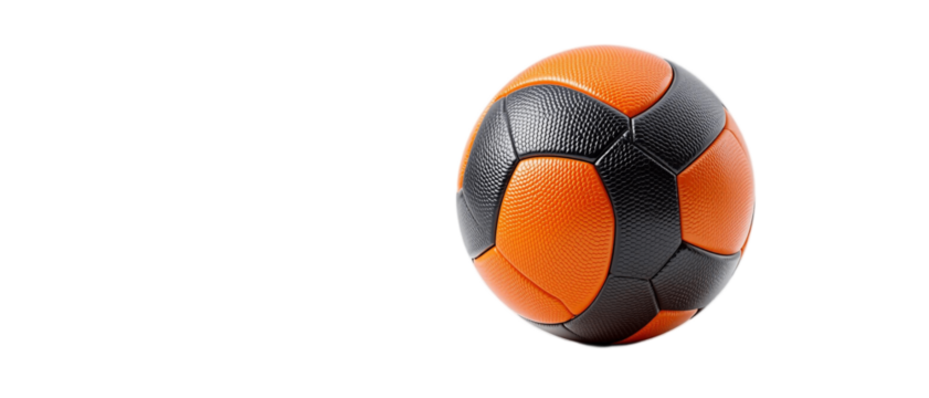 Ultra-realistic 3D render of a professional netball isolated on a transparent background