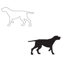 Dogs silhouette, Dogs vector, Dogs illustration, silhouette, set icon, silhouette, Dogs