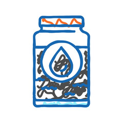 oil sands industry icon doodle illustration