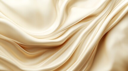 Obraz premium Elegant, flowing folds of a luxurious, light beige fabric.