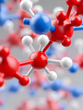 Guanfacine (Tenex) - molecular structure, 3d rendering