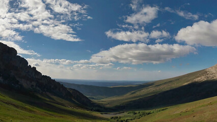 Cave Sunlight will shine through the bottom of the mountain