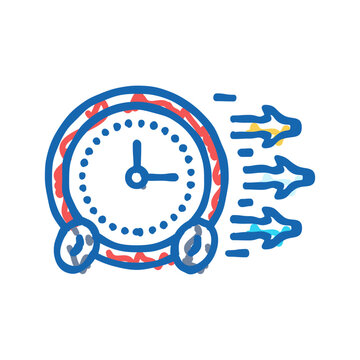 timeboxing time management icon doodle illustration