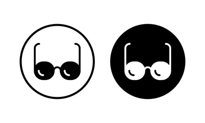 Obraz premium Glasses icon vector illustration. Glasses sign and symbol