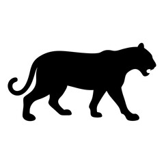 A Tiger vector silhouette