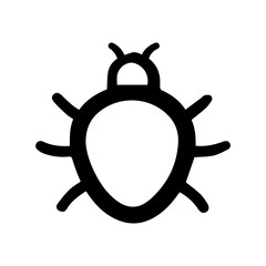 Bug doodle vector icon