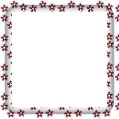 frame with red hearts