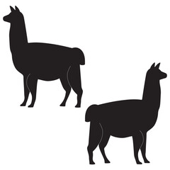 Lalma silhouette, Lalma vector, Lalma illustration, silhouette, set icon, silhouette, Lalma