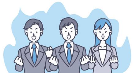 やる気をだすビジネスパーソン