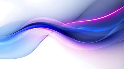 Naklejka premium Elegant Wave of Light and Shadow with Digital Feel